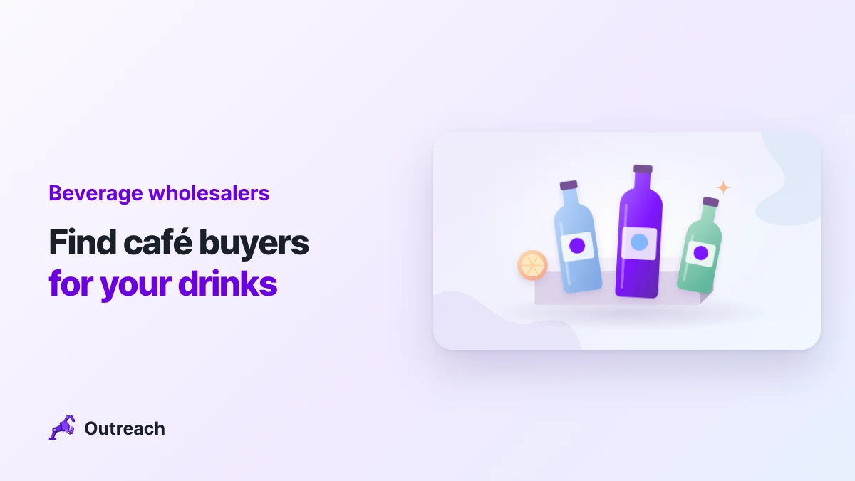 Beverage wholesalers — Find café buyers for your drinks
