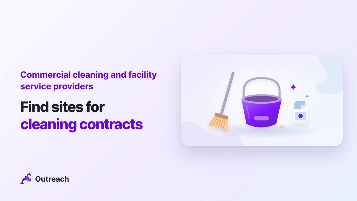 Commercial cleaning and facility service providers — Find sites for cleaning contracts